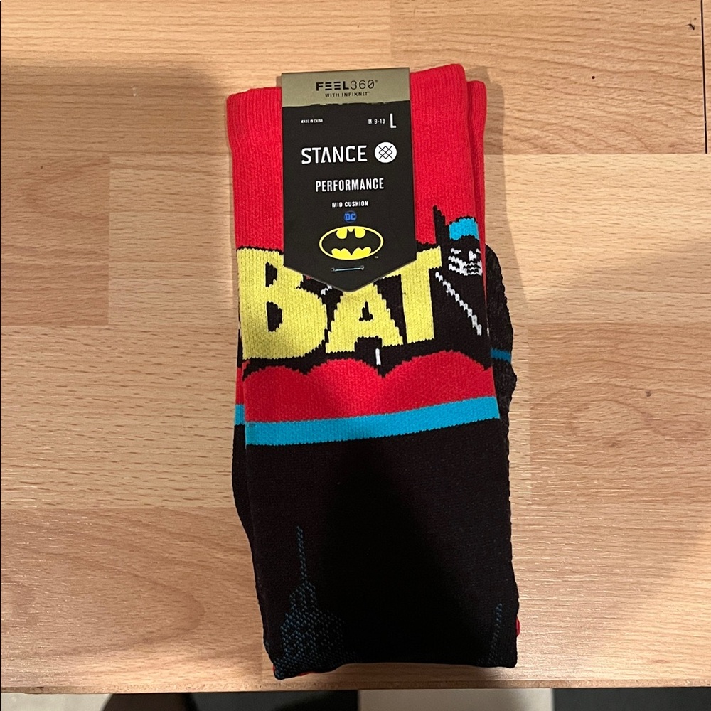 Stance Batman Athletic Socks - Red, Black, and Yellow